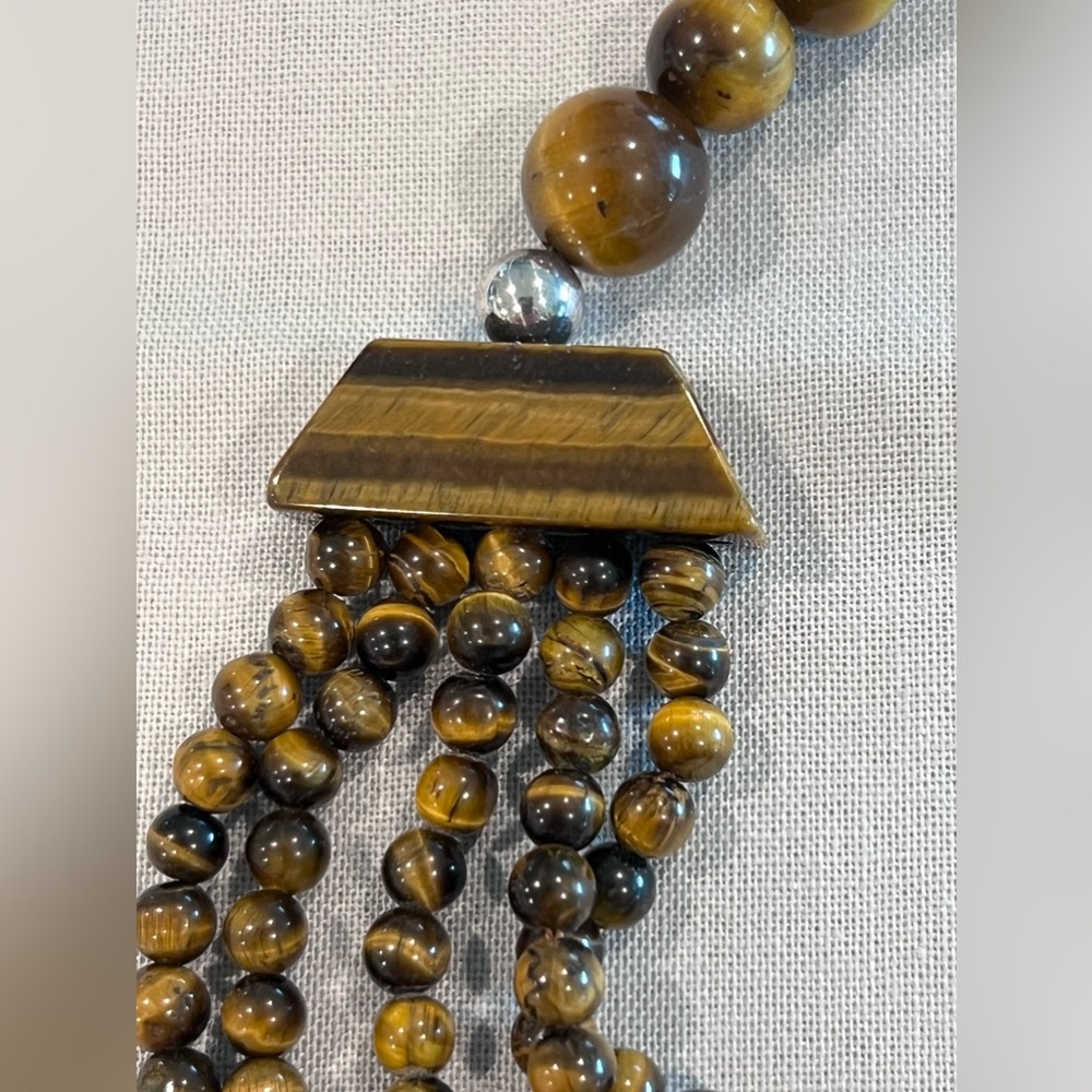 Tiger’s eye multi strand necklace - Picture 5 of 5